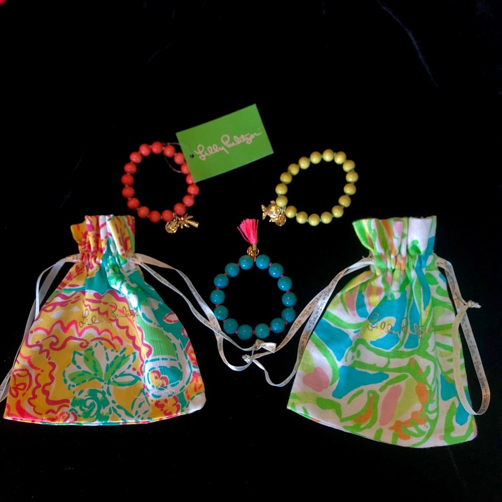 Lilly Pulitzer Stretch Charm Bracelet Trio
